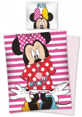 Detké obliečky Minnie Mouse pruhy